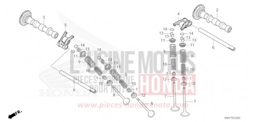 CAMSHAFT/VALVE CB500XAM de 2021