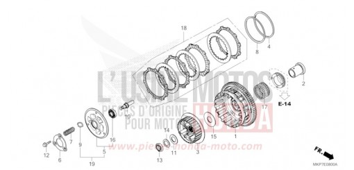 CLUTCH CB500XAM de 2021