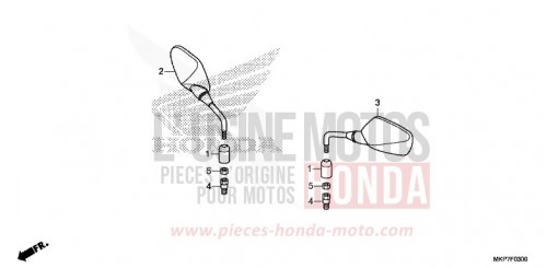 MIRROR CB500XAN de 2022