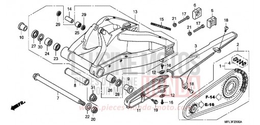SWINGARM CBR1000RRA de 2010