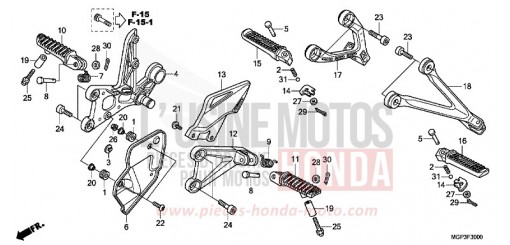 PEDANA CBR1000RRC di 2012