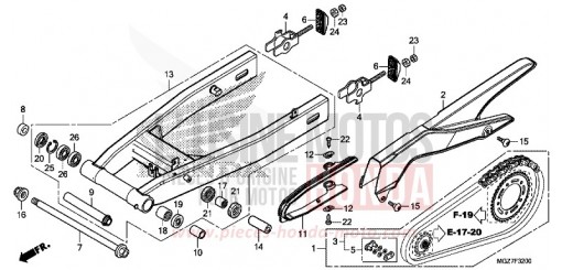 SWINGARM CB500XAE de 2014
