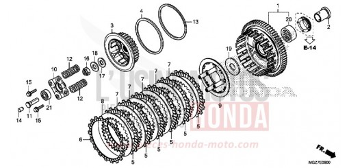 CLUTCH CB500XAE de 2014