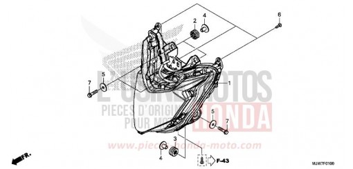 HEADLIGHT CB500FAH de 2017