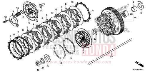 CLUTCH CB1100CAJ de 2018