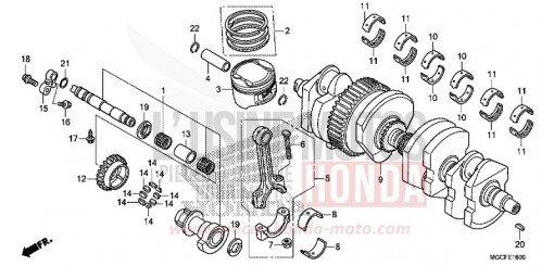 CRANKSHAFT/PISTON CB1100CAK de 2019