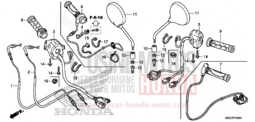 INTERRUTTORE/CAVO/RETROVISORE CB1100CAK di 2019