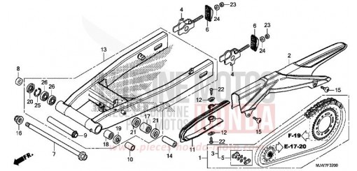 SWINGARM CB500FAJ de 2018