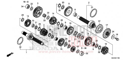 TRANSMISSION CB1100SAE de 2014