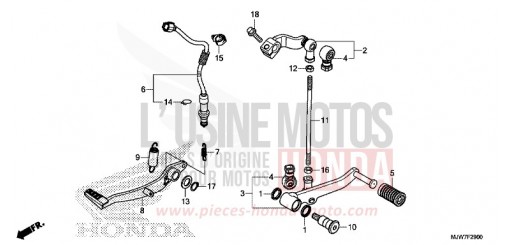PEDAL CB500FAJ de 2018