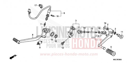 PEDAL CB1100AD de 2013