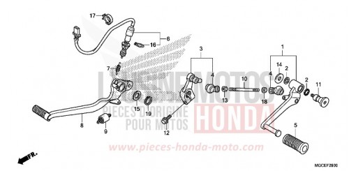 PEDALE CB1100AE di 2014