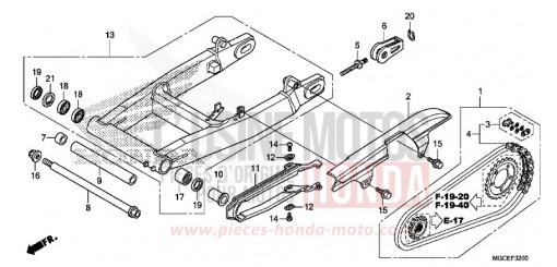 SWINGARM CB1100AE de 2014