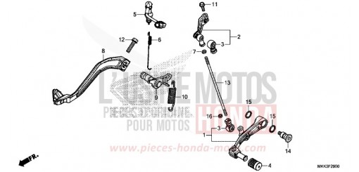 PEDAL CRF1000AJ de 2018