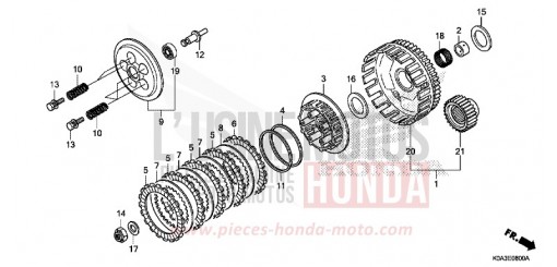 CLUTCH CBF300NAJ de 2018