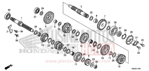 TRANSMISSION CBF300NAJ de 2018