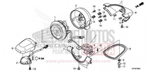 TAILLIGHT Z125MAK de 2019