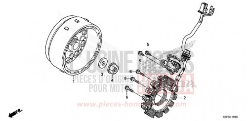 GENERATOR/FLYWHEEL Z125MAK de 2019