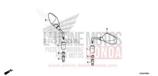 MIRROR CBF300NAJ de 2018