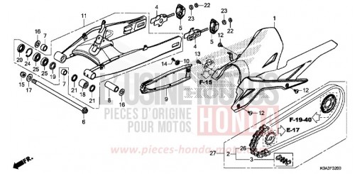 SWINGARM CBF300NAJ de 2018