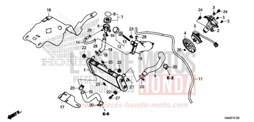 RADIATOR CBF300NAJ de 2018