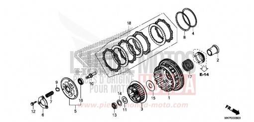 CLUTCH CB500FAM de 2021