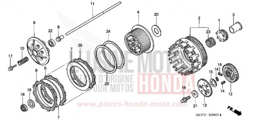 CLUTCH VTR1000SP1 de 2001