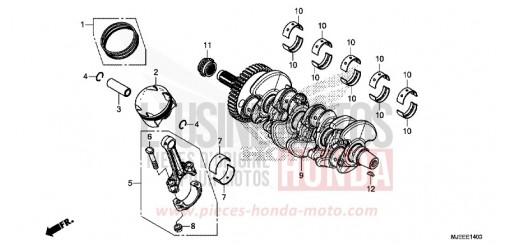 CRANKSHAFT/PISTON CB650FAH de 2017