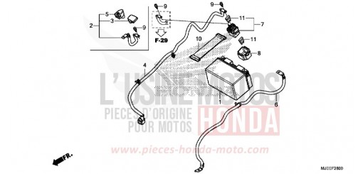 BATTERY CB650FAH de 2017