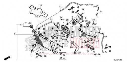 RADIATORE CB650FAJ di 2018