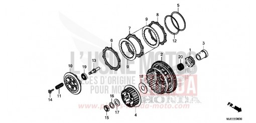 CLUTCH CB650FAJ de 2018