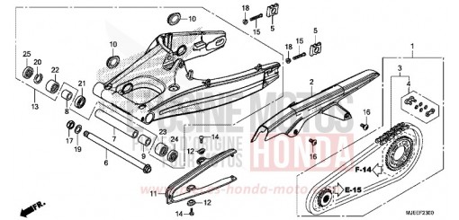 SWINGARM CB650FAJ de 2018