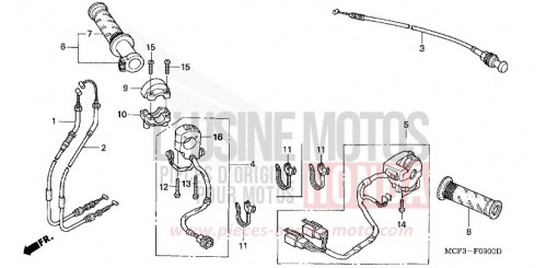 INTERRUTTORE/CAVO VTR1000SP3 di 2003