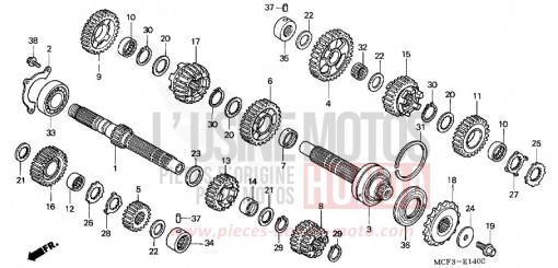 TRANSMISSION VTR1000SP4 de 2004