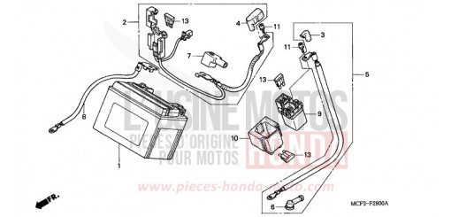 BATTERY VTR1000SP5 de 2005