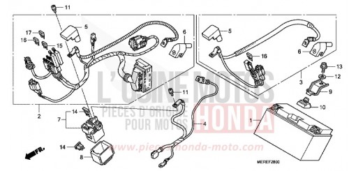 BATTERY CBF600NA9 de 2009