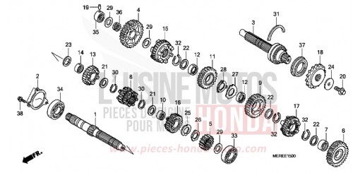 TRANSMISSION CBF600NA9 de 2009