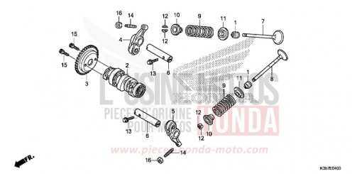CAMSHAFT/VALVE WW125EX2F de 2015