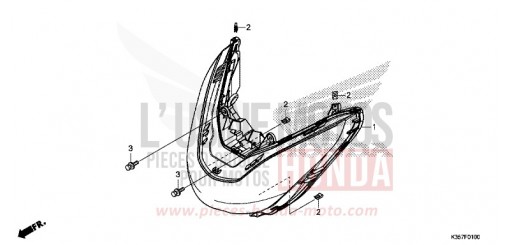 HEADLIGHT WW125EX2F de 2015