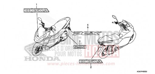 MARCA/EMBLEMA WW125EX2F di 2015