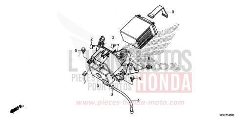 BATTERY WW125EX2H de 2017