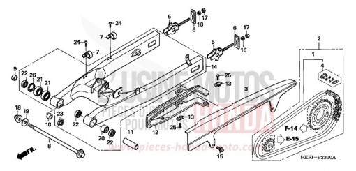 SWINGARM CBF600NA4 de 2004