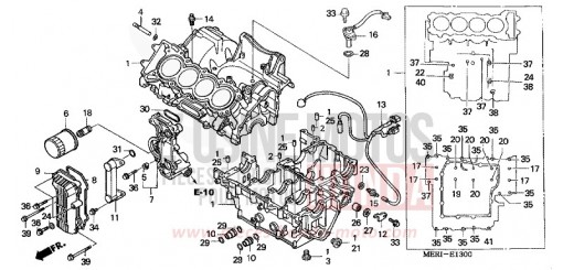 CRANKCASE CBF600NA4 de 2004
