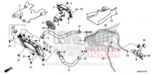 RADIATORE CB500FAE di 2014