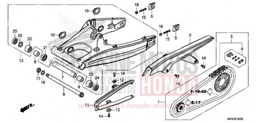 SWINGARM CB650RAK de 2019