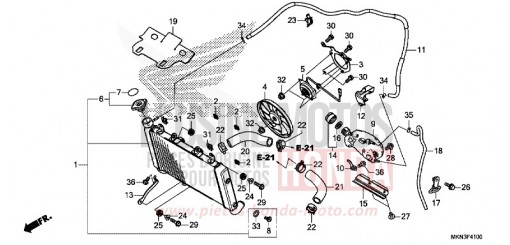 RADIATORE CB650RAK di 2019