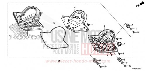 CONTACHILOMETRI CBR125RF di 2015