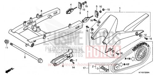 SWINGARM CBR125RF de 2015