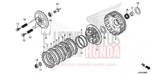 CLUTCH CRF250LF de 2015