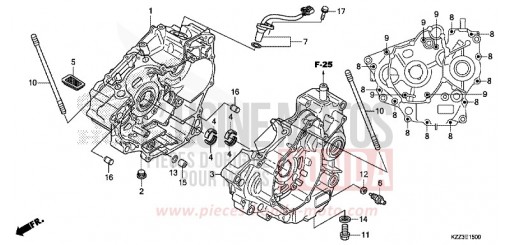 CRANKCASE CRF250LF de 2015